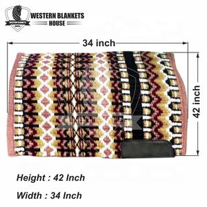 Selle de spectacle personnalisable en laine d'Australie de qualité supérieure avec harnais DD pour les courses de chevaux - Product Image 2