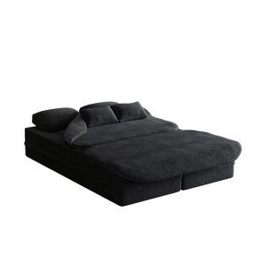 2-in-1 Convertible Sleeper Foam <b>Sofa</b> Bed 75 2 Foldable Blanket Corduroy Floor <b>Folding</b> <b>Sofa</b> Multi-Functional Product Category - Product Image 6