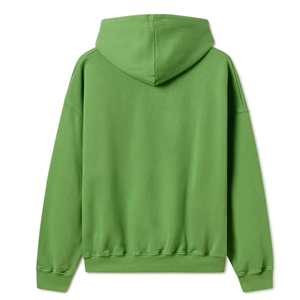 Sweat-shirts unisexes verts surdimensionnés en polaire décontractés avec poche, tricotés 100% coton respirant, couleur unie pour l'hiver, MADE BY BS - Product Image 5