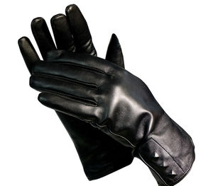 Gants en cuir thermiques élégants pour hommes avec doublure en laine, chaleur hivernale, écologiques, fabriqués au Pakistan - Product Image 2