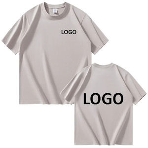T-shirt homme personnalisé 100 % coton pur, taille européenne, avec logo et texte/photos sur le devant et le dos, haut respirant à manches courtes pour l'été 2025 - Product Image 3