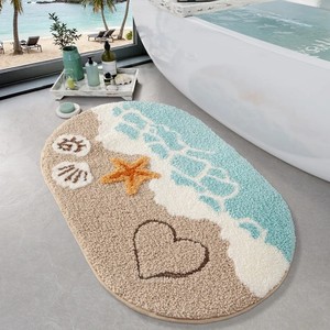Tapis de bain antidérapant super absorbant, tapis de douche à séchage rapide, tapis antidérapant moderne pour baignoire et entrée de maison - Product Image 1