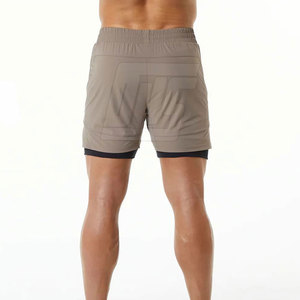 Shorts de sport pour homme avec cordon de serrage à la taille, idéal pour la musculation, la course à pied, l'entraînement et un style de vie actif confortable au quotidien - Product Image 3