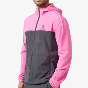 Ensemble court coupe-vent d'hiver à capuche pour homme - Look streetwear tendance avec veste et short, motif uni, léger - Product Image 4