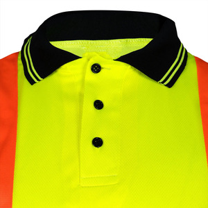 Polo de sécurité en polyester personnalisé pour homme, vêtements de travail de sécurité, chemise de travail à manches longues, polo réfléchissant - Product Image 4