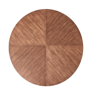 Mesa de comedor redonda con estructura metálica y tablero de madera, base cónica negra, para uso doméstico y en restaurantes, mesa de comedor para 4 personas - Product Image 3