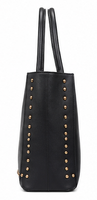 Sac fourre-tout de luxe en cuir véritable clouté pour femme, grande capacité, fermeture magnétique, sac à bandoulière, mode été-automne