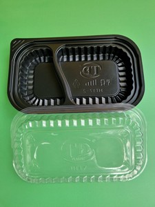 Nouveau design 2026 – Contenant alimentaire jetable en plastique à 1, 2 ou 4 compartiments avec couvercle, couleur noire, pour plats à emporter – Fabricant vietnamien - Product Image 3