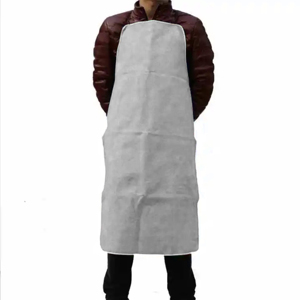 Delantal tejido morado unisex para uso en restaurantes y bares, 100% poliéster, correas ajustables, uniforme para el personal de servicio - Product Image 2