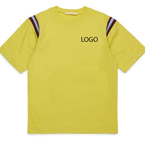 Camiseta de Cuello Redondo Clásica para Niños, de Tela Ligera, Informal, para Uso Diario, a la Moda para el Verano, Mezcla de Algodón Suave, Material Transpirable 2026 - Product Image 1