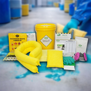 ชุดอุปกรณ์ดูดซับสารเคมีขนาด 30 ลิตร พร้อมถังเก็บแบบหนาพิเศษ สำหรับควบคุมการรั่วไหลของสารเคมี เพื่อความปลอดภัยในคลังสินค้าอุตสาหกรรม - Product Image 1