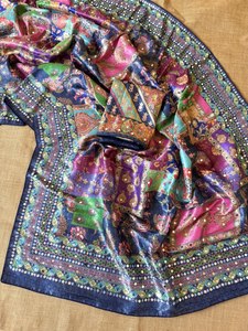 Sari de luxe en soie Dola Heritage, modèle Maharani, entièrement tissé Jari, pour grandes célébrations, avec tissage classique sur toute la surface - Product Image 5