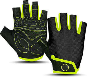 Breathable <b>Half</b> Finger Cycling Gloves Mesh Ventilated Anti <b>Slip</b> Gel Pad Summer Bike Gloves Wholesale OEM - Product Image 1