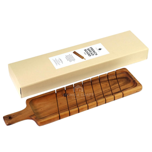 Tabla de Cortar de Madera de Acacia Ecológica con Bandeja Recolectora de Migas y Tabla para Servir Baguettes, Accesorios de Cocina - Product Image 4
