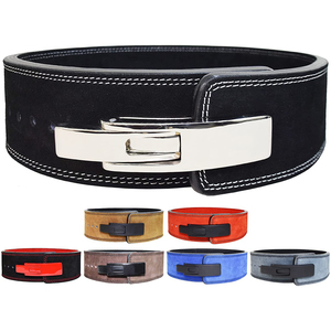 Cinturón de Seguridad Ajustable de Cuero para Gimnasio y Fitness, para Levantamiento de Pesas con Palanca y Gancho, Protección Avanzada OEM - Product Image 1