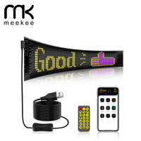 Pantalla LED Flexible de 16*64 mm para Montaje en Vehículos, con Texto Desplazable, para Pantallas de Bienvenida en Centros Comerciales y Ascensores, OEM