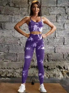 Conjuntos Deportivos de 2 Piezas para Mujer, Diseño a Rayas, Transpirables, Cintura Alta, Levanta Glúteos, para Gimnasio, Fitness, Yoga - Product Image 5