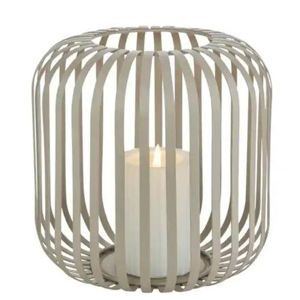 Lanterne décorative d'extérieur en fer finition argentée, best-seller, pour bougie, nickelée, pour décoration intérieure, personnalisable - Product Image 1