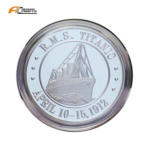 Medalla Conmemorativa del RMS Titanic de la White Star Line, Chapada en Oro y Plata, de Alta Calidad, Fabricada en Fábrica - Product Image 6
