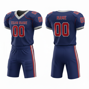 Ensemble personnalisable de maillot et short de football américain avec position du logo sur le devant - Product Image 2