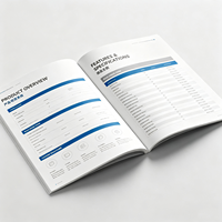 Brochures et dépliants publicitaires personnalisés en gros |   Impression offset directe d'usine, brochure pliée, livret, papier offset cartonné