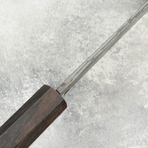 Cuchillo para cortar y rebanar con diseño de cobre damasco y elegante mango negro, herramienta de cocina profesional para carne y verduras - Product Image 4