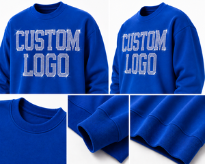 เสื้อสเวตเชิ้ตคอกลมผู้ชาย แบรนด์ Blue Front ประดับโลโก้ด้วยคริสตัล ผ้าฝ้าย 100% สไตล์ลำลอง ทรงปกติ สำหรับฤดูใบไม้ร่วง - Product Image 5