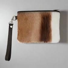 Black <b>Fur</b> Shoulder Bag With Leather Strap And Zip Closure - Product Image 5