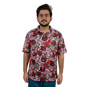 เสื้อเชิ้ตผู้ชายแบบสวมใส่สบายสำหรับกิจกรรมกลางแจ้ง ลดราคาช่วงซัมเมอร์ รับสั่งทำลายพิมพ์แฟชั่นใหม่ ราคาสมเหตุสมผล - Product Image 1