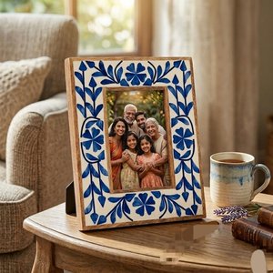 Natural Bone Inlay Picture <b>Frame</b> Luxury Handmade Photo Holder Decorative Table <b>Frame</b> Wedding Gift Home Display Accent - Product Image 5