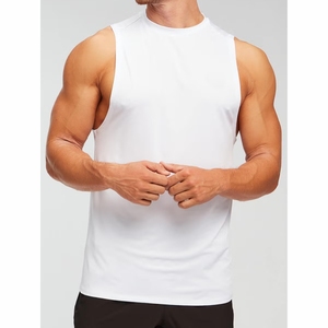 Camiseta Deportiva Transpirable para Hombre, para Entrenamiento y Fisicoculturismo, Material de Poliéster/Algodón - Product Image 1