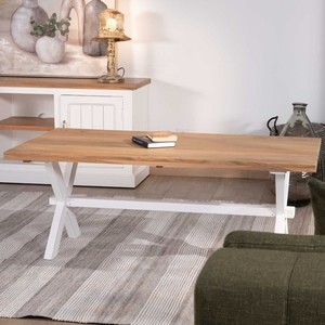 Vandana Silver Structure, estructura rectangular de acacia y pie blanco, estilo campestre Trégastel - Product Image 4