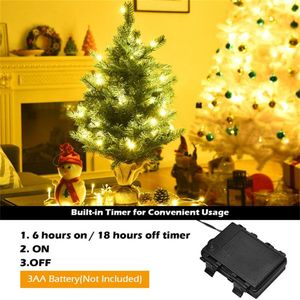 Albero di Natale LED da 24 Pollici con Decorazioni Natalizie - Product Image 6