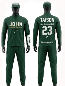 Traje de Entrenamiento Premium para Hombre, 280 GSM, Poliéster y Spandex, Diseño con Paneles en Verde y Azul, Transpirable, Secado Rápido, Cierre con Cremallera, Sublimación, Logotipo Personalizado - Product Image 2