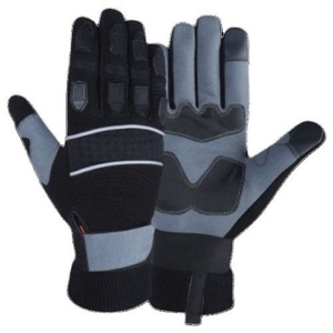 Gants de sécurité Amara en cuir synthétique résistant, résistants aux chocs et à la chaleur, avec revêtement en caoutchouc latex, protection des mains pour la construction - Product Image 1