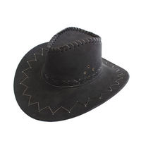 Nouveaux chapeaux de cowboy américains pour hommes en cuir suédé rose de haute qualité, personnalisables, 5 panneaux, quatre saisons, vente en gros directe usine