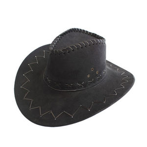 Nuevos Sombreros de Vaquero Americanos Personalizados de Cuero de Ante Rosa para Hombre, Estilo Western, de 5 Paneles, para las Cuatro Estaciones, Venta al Por Mayor de Fábrica - Product Image 2