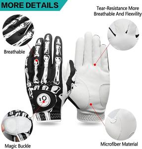 Golf <b>Glove</b> Genuine Leather Right Hand Non-Slip Breathable <b>Moisture</b> Wicking Adjustable Wrist Strap Unisex - Product Image 4