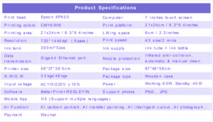 Mini Impresora de Inyección de Tinta UV A5 XP600 con Función de Escaneo de Códigos <span class=keywords><strong>QR</strong></span> por Aplicación, Adecuada para Impresión Digital Automática en Carcasas de Teléfono Móvil - Product Image 2