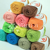 YARNA Happy Wool (40g) Fil doux de couleur pastel, laine colorée, laine confortable, laine durable, tricot de printemps, tricotage luxueux, convivial pour les débutants