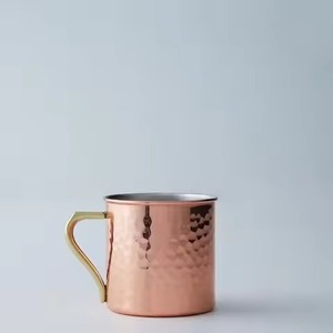 Premium Solid Copper Mule Mug Classic Rounded Vintage Appearance for Summer Drinks or Party Hosting <b>Beer</b> Glasses - Product Image 3
