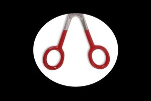 Tijeras de peluquería profesionales de 7 pulgadas de acero inoxidable con mango de goma, color Desi Arab, tijeras planas para cortar el cabello. - Product Image 5