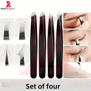 Herramienta Todo en Uno para Perfeccionar Cejas, Pinzas de Precisión Multiángulo, Pinzas de Punta Inclinada de Calidad Profesional para Dar Forma a las Cejas - Product Image 3