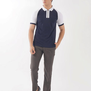 Nuevo Diseño de Camisetas de Golf para Hombre, Tejidas, Transpirables, de Manga Corta, con Logotipo Personalizado, Servicio OEM, Algodón de Alta Calidad, Gran Venta - Product Image 1