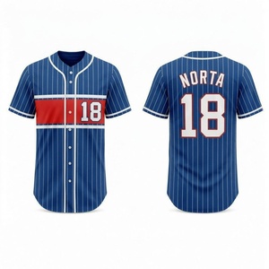 Jersey de Béisbol Sublimado Personalizado de la Mejor Calidad, Bordado Personalizado, Excelente Material, Botones Completos, Jerseys de Béisbol Económicos - Product Image 5