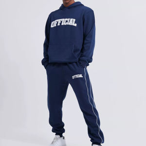 Trajes Deportivos de Felpa Técnica Premium para Hombre de Fábrica, Tejido de Algodón, Técnicas de Impresión de Logotipo Personalizado, Tallas Grandes, Invierno - Product Image 1