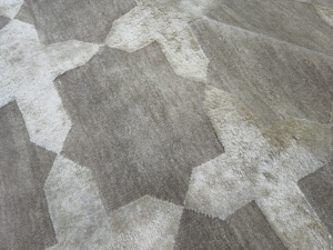Hand Knotted Abstract Vintage Silk <b>Wool</b> PET Friendly Non-Slip Highly Durable Area Rug | <b>brown</b> colour hand knotted rug - Product Image 5