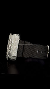 Reloj GShock GA-2100 Personalizado con Diamantes de Imitación, Bisel de Espinas, Esfera Negra, Reloj de Lujo Estilo Hip Hop para Hombre - Product Image 4