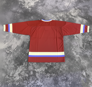 Maillots de hockey sur glace unisexes réversibles, personnalisables avec le nom de l'équipe, imprimés par transfert thermique, respirants, vêtements de hockey sur glace - Product Image 3