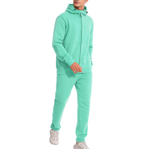 Customized 100% Cotton Custom Printing <b>Jogging</b> Track Sweat Suit Unisex Men Jogger Sweat Suit Tracksuit Sweatpants Hoodie Set - Product Image 5